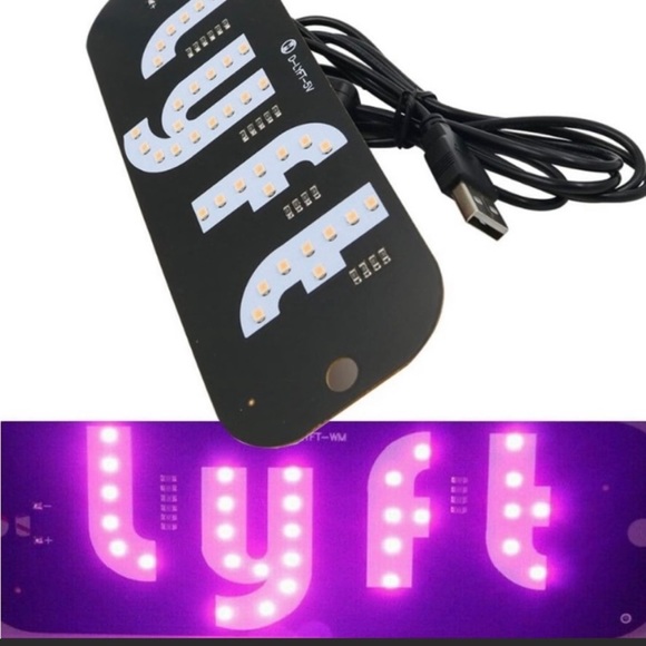 Lyft led light with suction cups. LED SIGN - Picture 3 of 3
